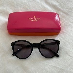 Kate Spade Rory/s Black round sunglasses